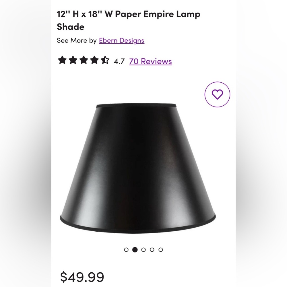 Beautiful black Lampshade